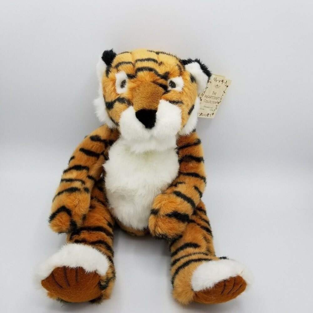 Vtg‎ 1990s Tickles The Bengal Tiger Russ Berrie 16" Weighted Stuffed Animal EUC